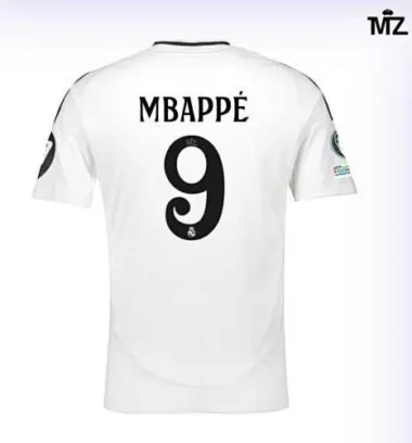 24-25 Real Madrid Home Kit Player Version Shirt S-5XL With All Kind of Badges