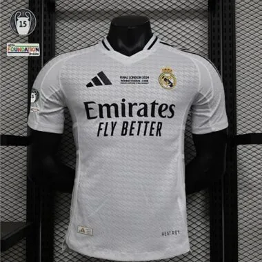 24-25 Real Madrid Home Kit Player Version Shirt S-5XL With All Kind of Badges