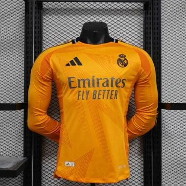 24-25 Real Madrid Away Long Sleeve Kit Player Version Shirt