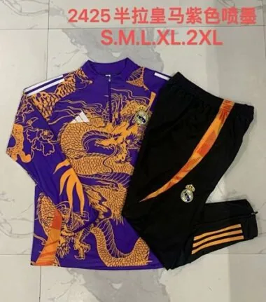 24-25 Real Madrid Long Sleeve Training Suit Yupoo