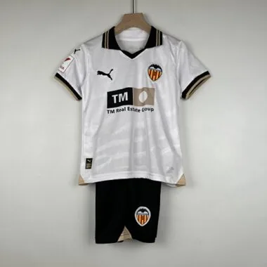 23-24 Kids Valencia home size 16-28 Soccer Jersey