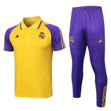 23-24 Real Madrid Yellow Polo Suits