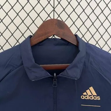 23-24 Barcelona Reversible Windbreaker purple&Navy Special Edition Style Double-Sides Jacket