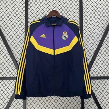 23-24 Barcelona Reversible Windbreaker purple&Navy Special Edition Style Double-Sides Jacket