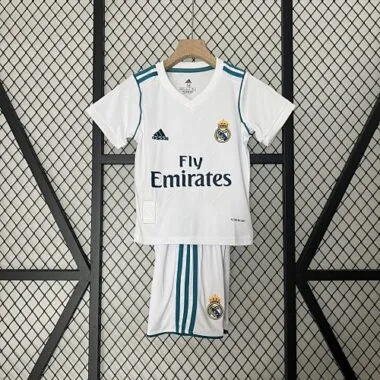 17-18 Real Madrid Home Retro Kids Kit Size16-28