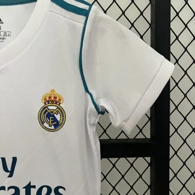 17-18 Real Madrid Home Retro Kids Kit Size16-28