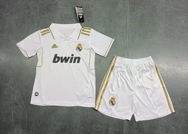 11-12 Real Madrid Home Retro Kids Kit Size16-28
