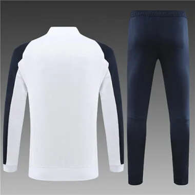 23-24 Real Madrid White Kits Long Sleeve Training Suit