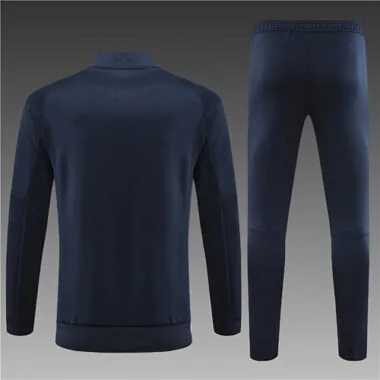 23-24 Real Madrid Navy Kits(Shirt+Pants) Long Sleeve Training Suit