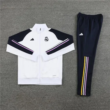 23-24 Real Madrid White Jacket Suits