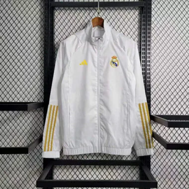 23-24 Real Madrid White Windbreaker Jackets