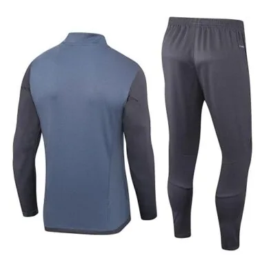 23-24 Real Madrid Long Sleeve Navy Kits Training Suits (8)