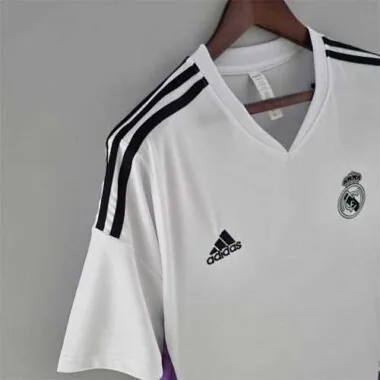 22-23 Real Madrid training suit whitepurple border