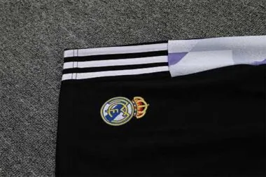 22-23 Real Madrid training suit short sleeve kit white and blue colorblock