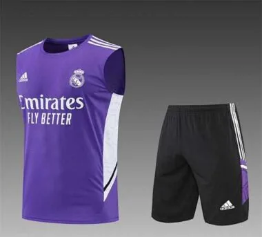 22-23 Real Madrid training suit kit Purple