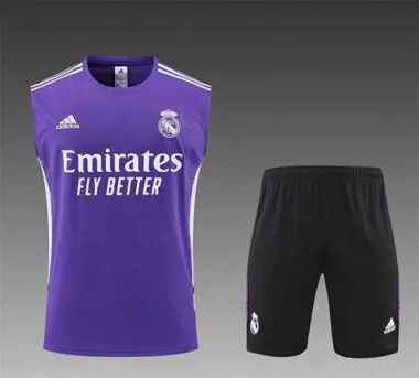 22-23 Real Madrid training suit kit Purple