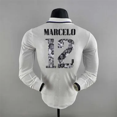 Camiseta de manga larga del Real Madrid para la temporada 22-23, versión de jugador, para jugar en casa