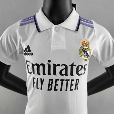 22-23 Real Madrid home kids kit