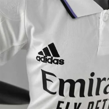 22-23 Real Madrid home kids kit