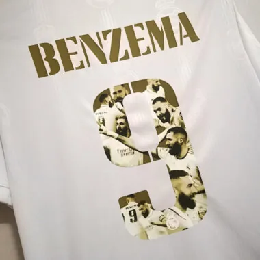 2022/23 Real Madrid 9#BENZEMA Golden commemorative number