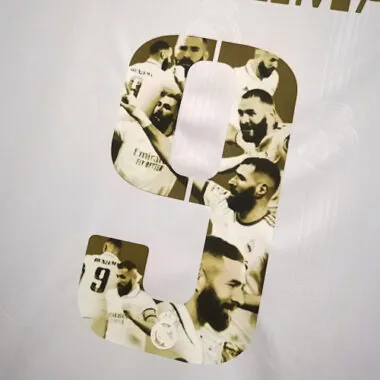 2022/23 Real Madrid 9#BENZEMA Golden commemorative number