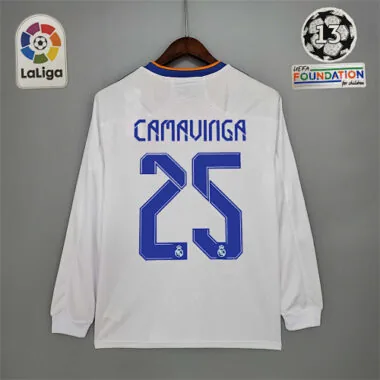 21-22 Real Madrid home long sleeve