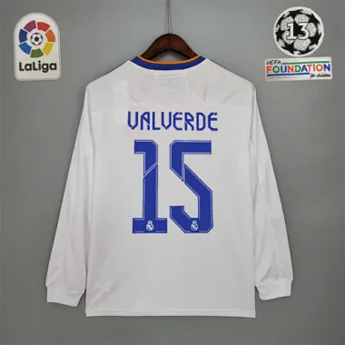 21-22 Real Madrid home long sleeve