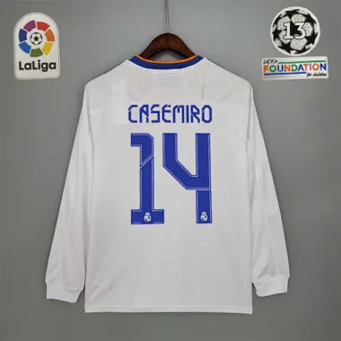 21-22 Real Madrid home long sleeve