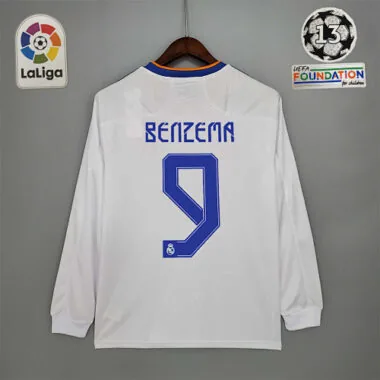 21-22 Real Madrid home long sleeve