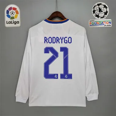 21-22 Real Madrid home long sleeve