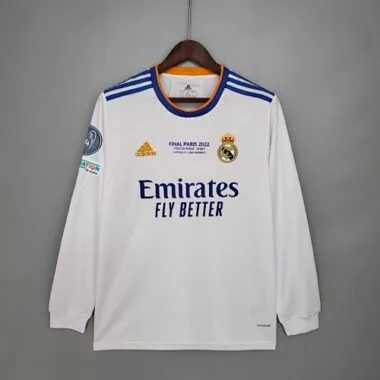 21-22 Real Madrid home long sleeve