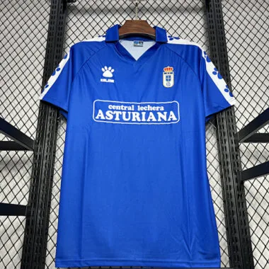 90-91 Real Oviedo Home Retro Kit Vintage Uniform
