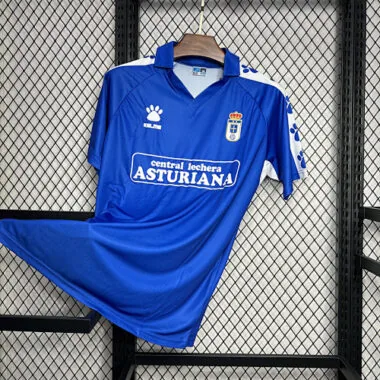 90-91 Real Oviedo Home Retro Kit Vintage Uniform