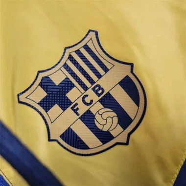 23-24 Barcelona Windbreaker Royal Blue Yellow