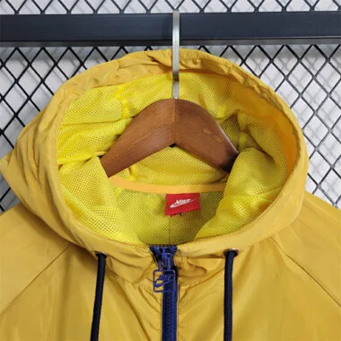 23-24 Barcelona Windbreaker Royal Blue Yellow