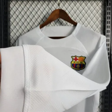 23-24 Barcelona white away Long Sleeve