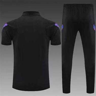 Barcelona Polo black purple-logo
