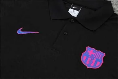 Barcelona Polo black purple-logo