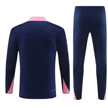 24-25 Atletico Madrid Long Sleeve Tracksuit Navy Training Suits