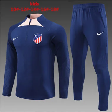2023/24 Atletico Madrid Kids Long Sleeve Training Suit