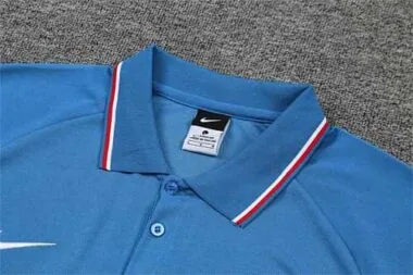 Atletico Madrid Polo sky blue with red and white