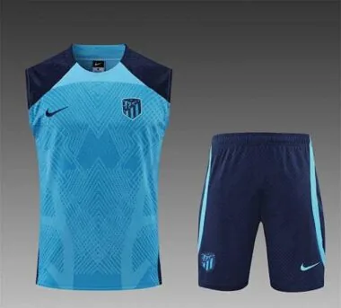 22-23 Atletico Madrid vest training suit kit blue