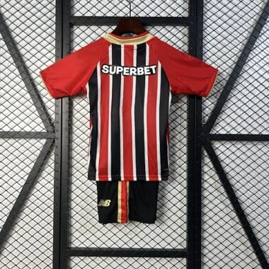 25-26 Kids Sao Paulo FC Away Kit Cheap Football Jersey Wholesale Yupoo