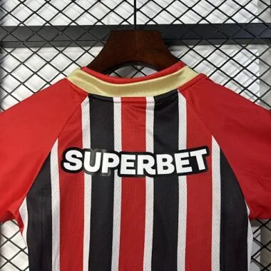 25-26 Kids Sao Paulo FC Away Kit Cheap Football Jersey Wholesale Yupoo