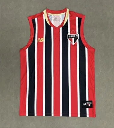 2025 Sao Paulo FC Away Sleeveless Kit S-4XL Cheap Football Jersey Wholesale Yupoo