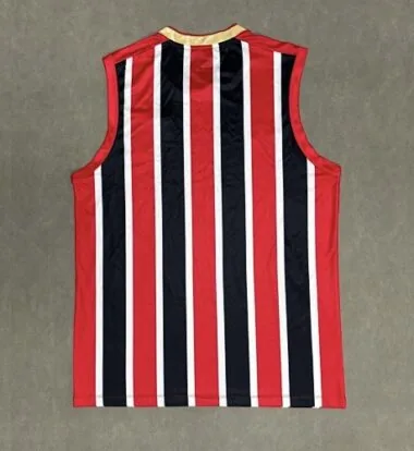 2025 Sao Paulo FC Away Sleeveless Kit S-4XL Cheap Football Jersey Wholesale Yupoo