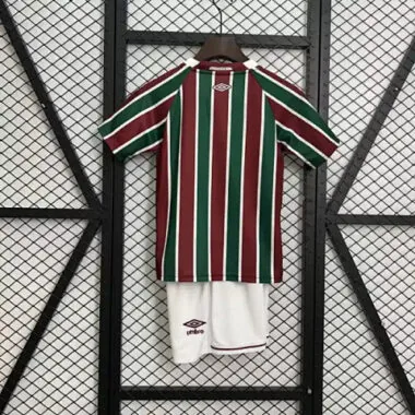 25-26 Fluminense Home Kid Kits Youth Apparels