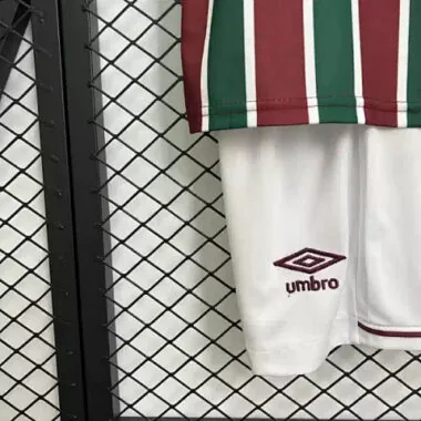 25-26 Fluminense Home Kid Kits Youth Apparels