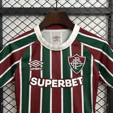 25-26 Fluminense Home Kid Kits Youth Apparels