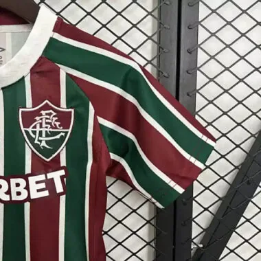 25-26 Fluminense Home Kid Kits Youth Apparels